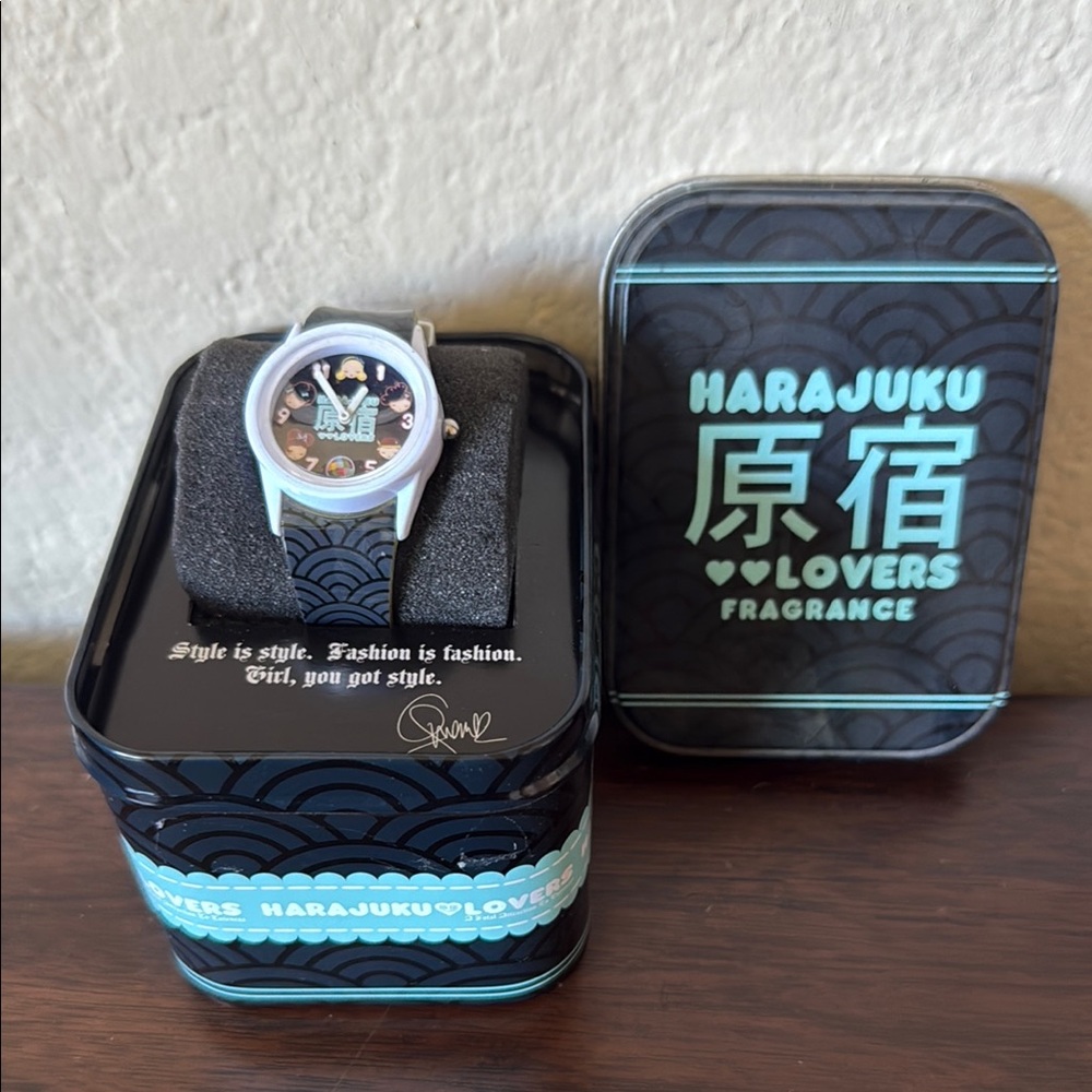 NIB Harajuku Lovers White Watch with Distinctive Design